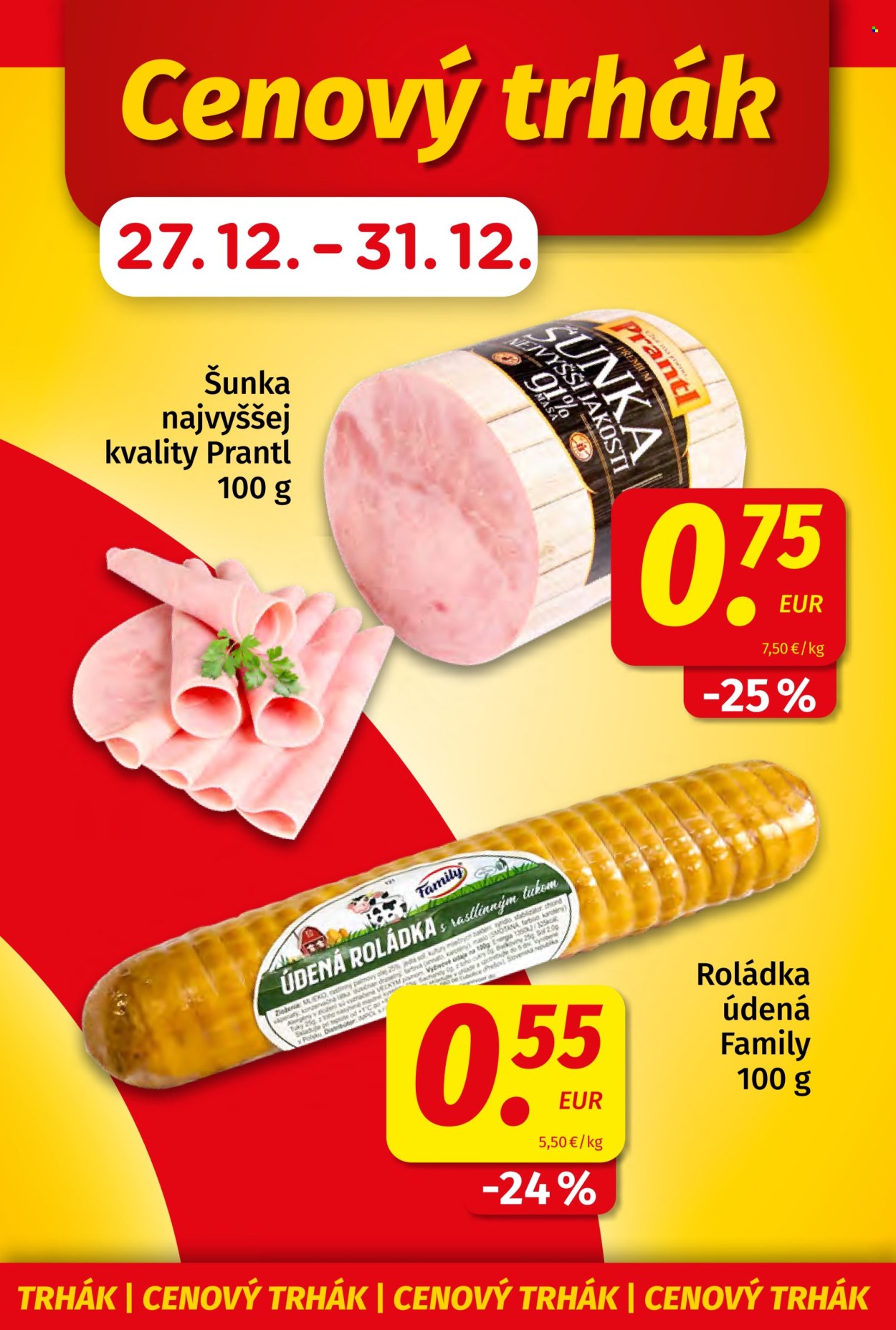 Leták Potraviny KORUNA - 19.12.2025 - 31.12.2025. Strana 3