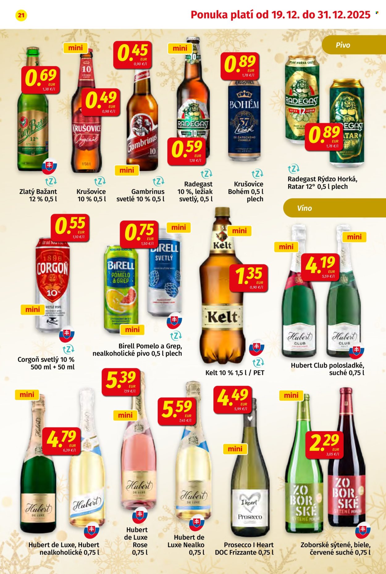 Leták Potraviny KORUNA - 19.12.2025 - 31.12.2025. Strana 21