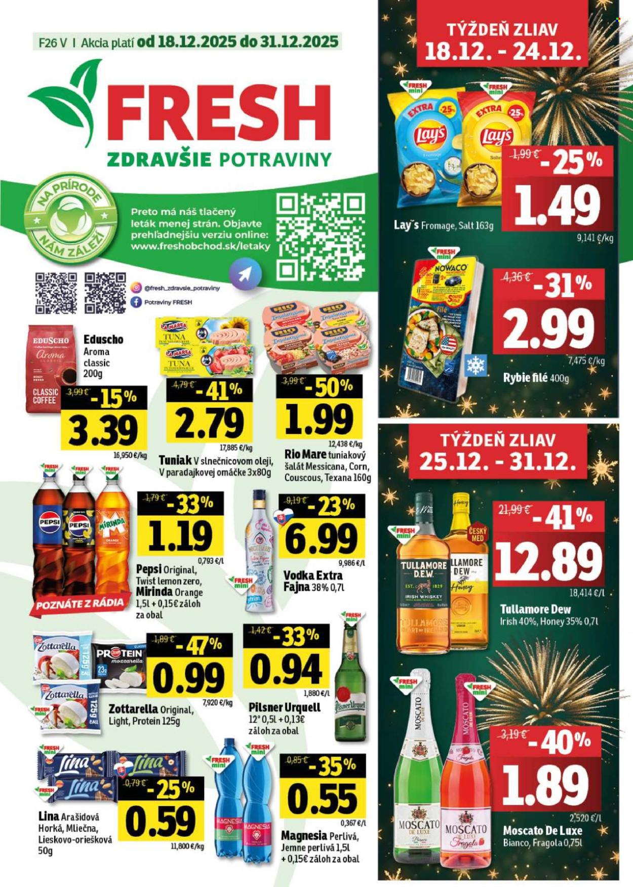 Leták FRESH - 18.12.2025 - 31.12.2025. Strana 1