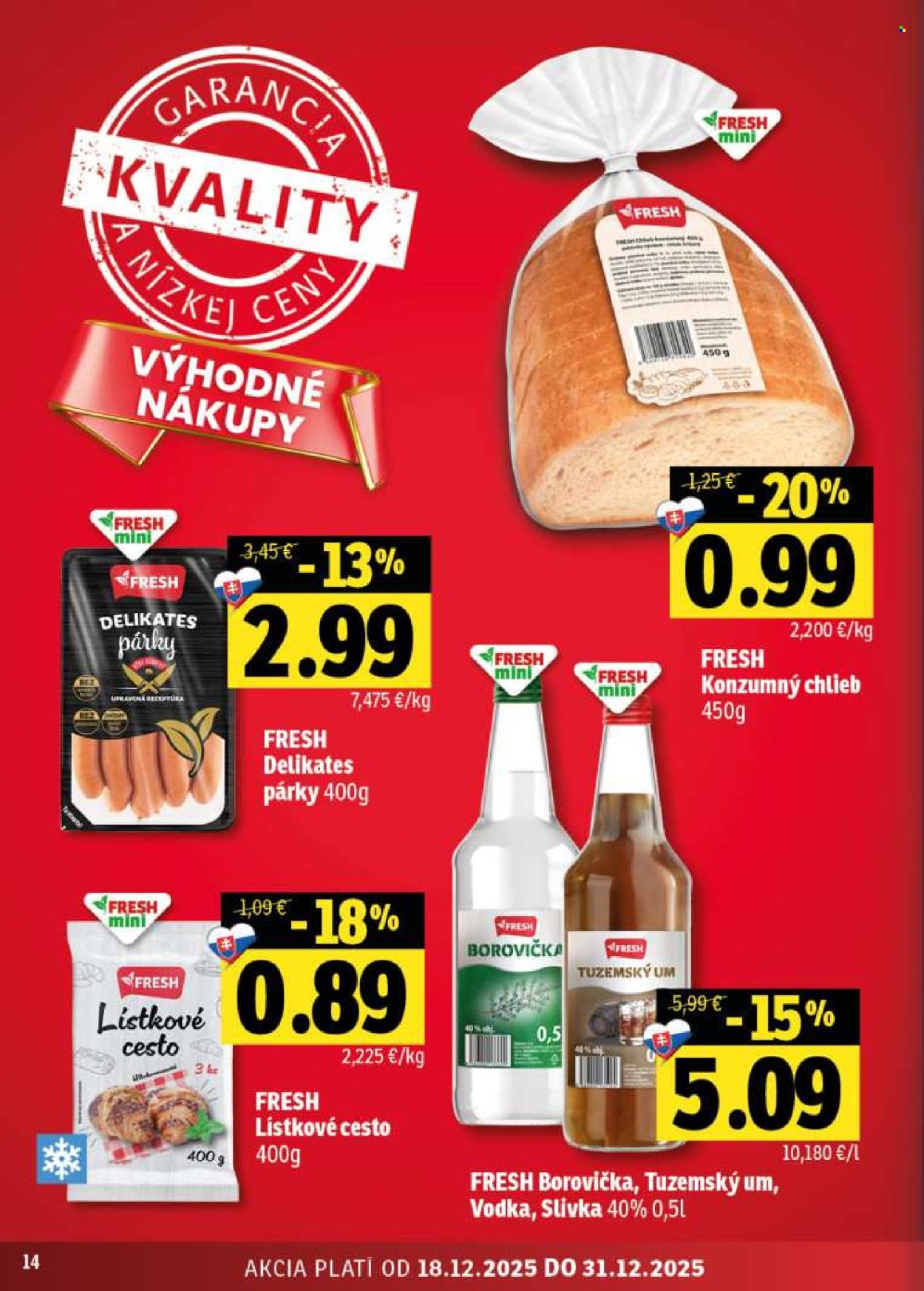 Leták FRESH - 18.12.2025 - 31.12.2025. Strana 14