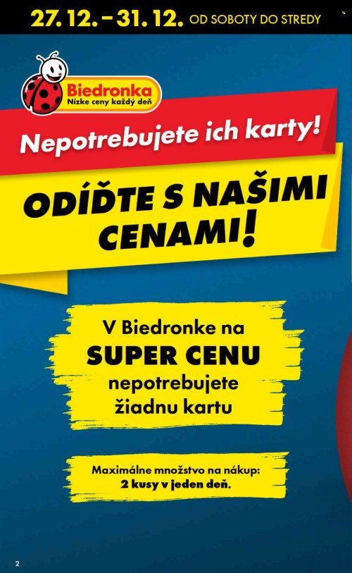 Leták Biedronka - 27.12.2025 - 31.12.2025. Strana 2