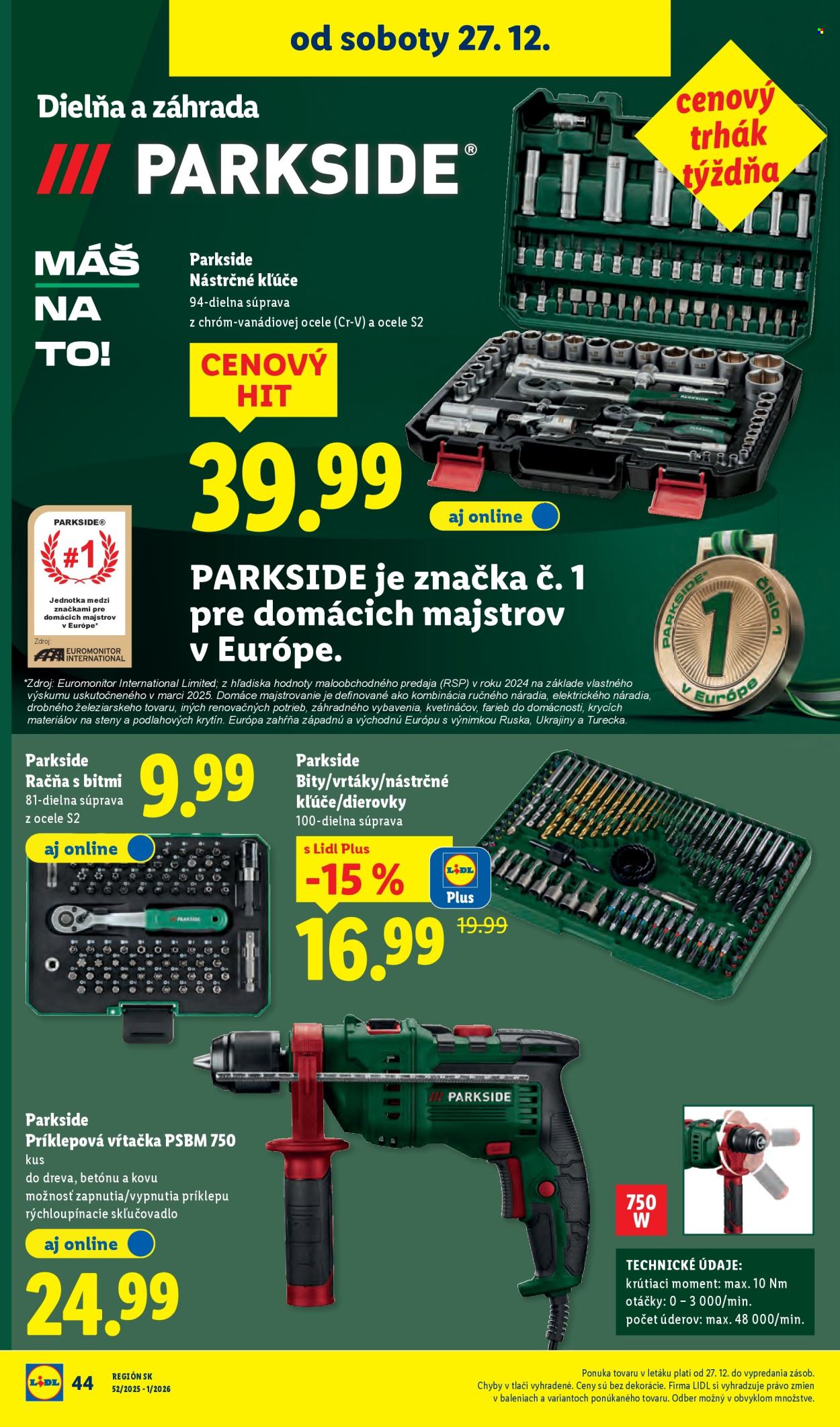Leták Lidl - 27.12.2025 - 31.12.2025. Strana 58