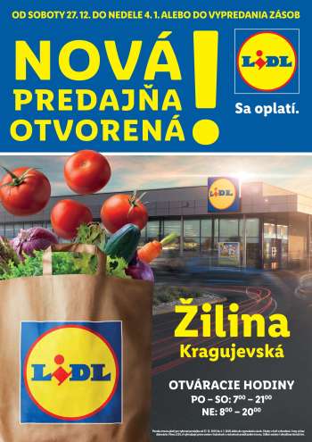 Leták Lidl - 27.12.2025 - 4.1.2026.