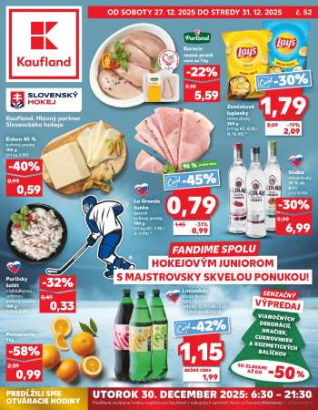 Leták Kaufland - 27.12.2025 - 31.12.2025.