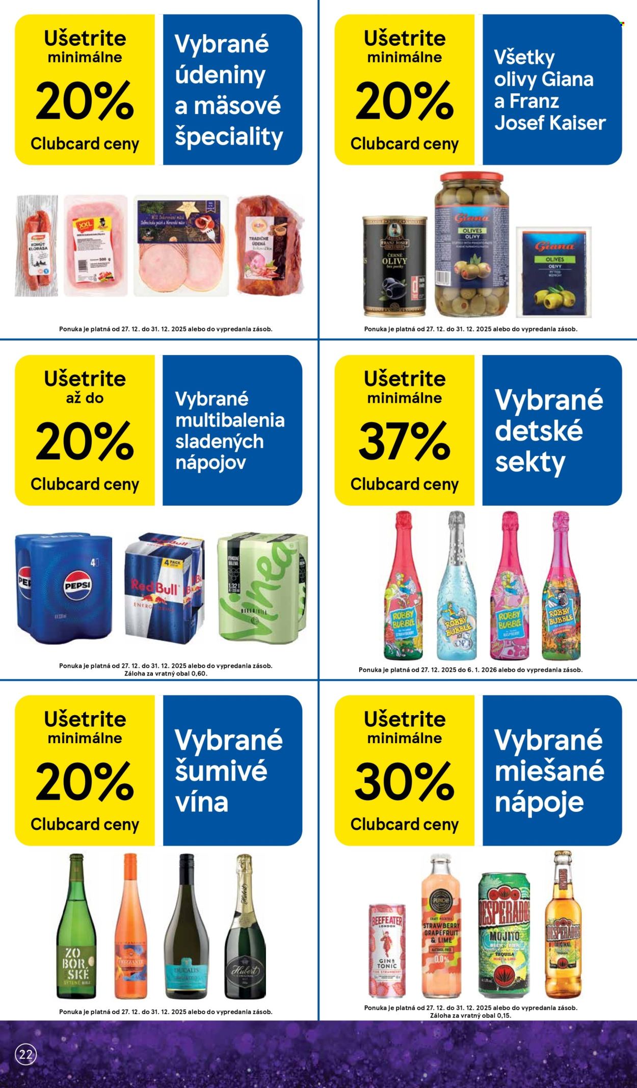 Leták TESCO - 27.12.2025 - 31.12.2025. Strana 22