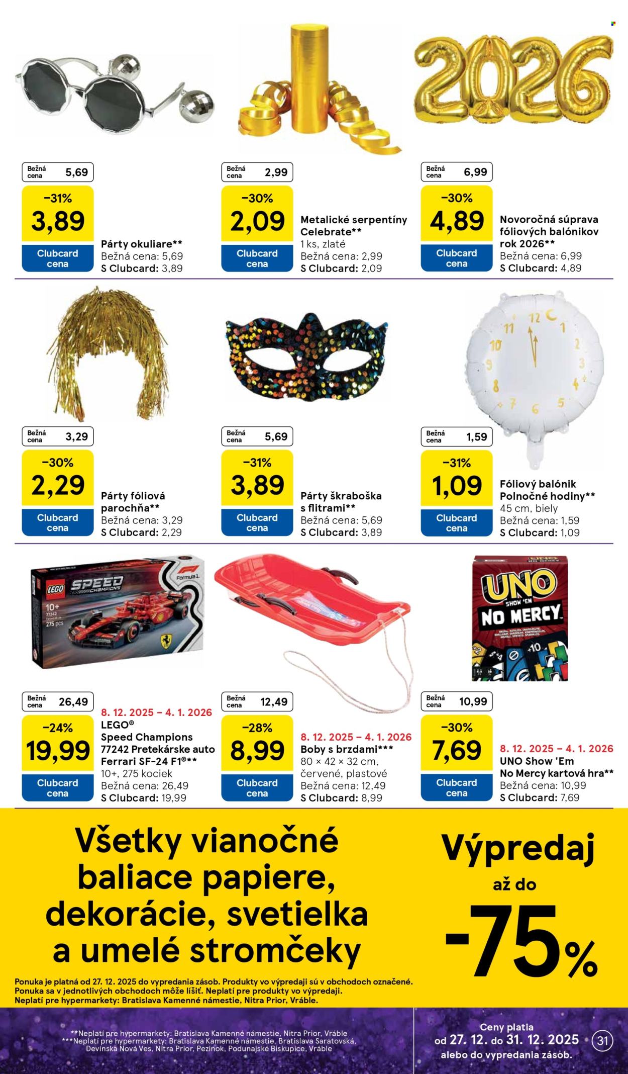 Leták TESCO - 27.12.2025 - 31.12.2025. Strana 31