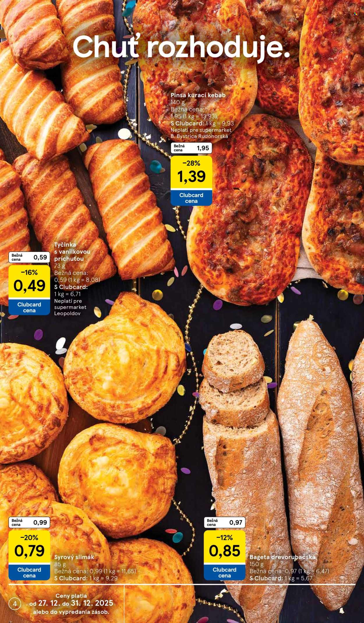 Leták TESCO supermarket - 27.12.2025 - 31.12.2025. Strana 4