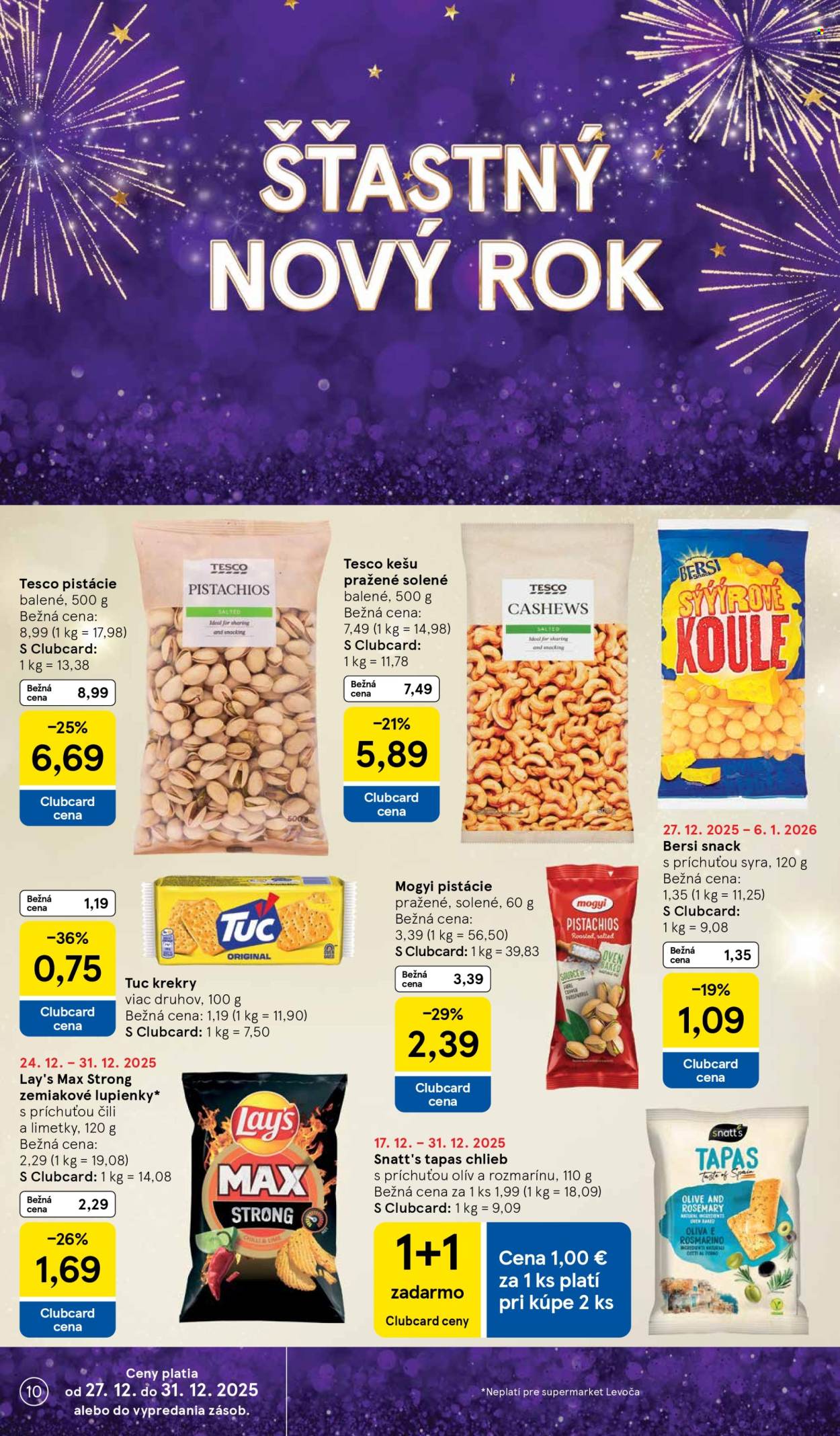 Leták TESCO supermarket - 27.12.2025 - 31.12.2025. Strana 10
