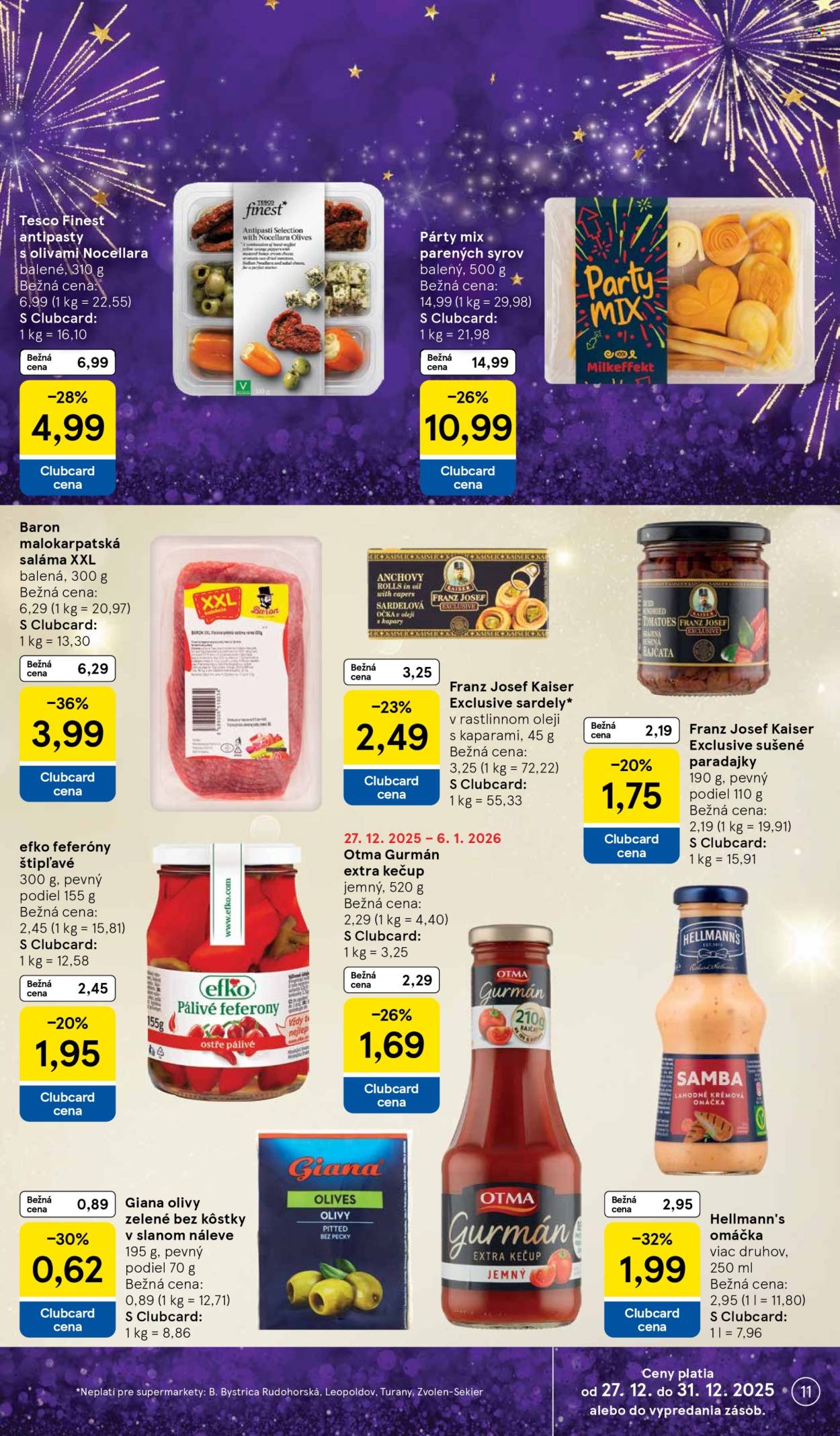 Leták TESCO supermarket - 27.12.2025 - 31.12.2025. Strana 11