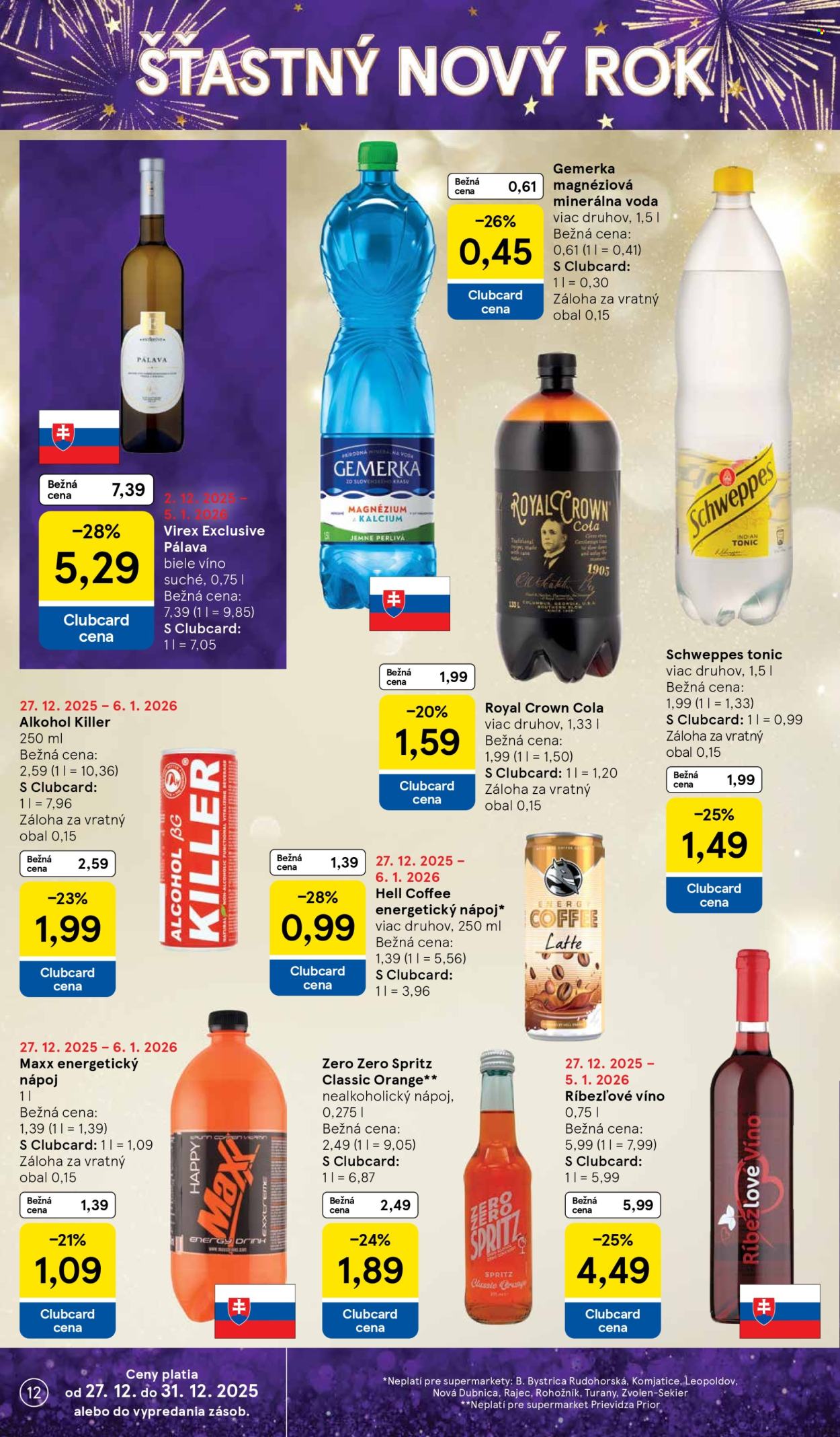 Leták TESCO supermarket - 27.12.2025 - 31.12.2025. Strana 12