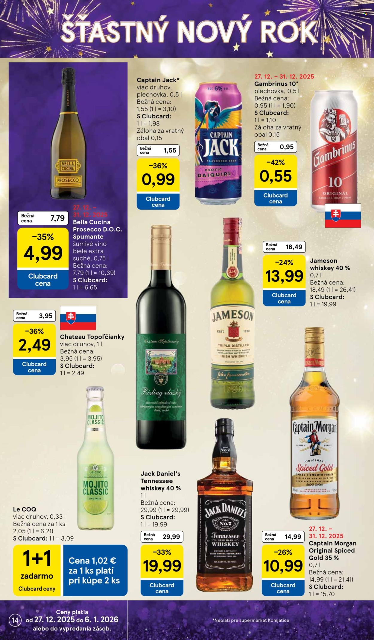 Leták TESCO supermarket - 27.12.2025 - 31.12.2025. Strana 14