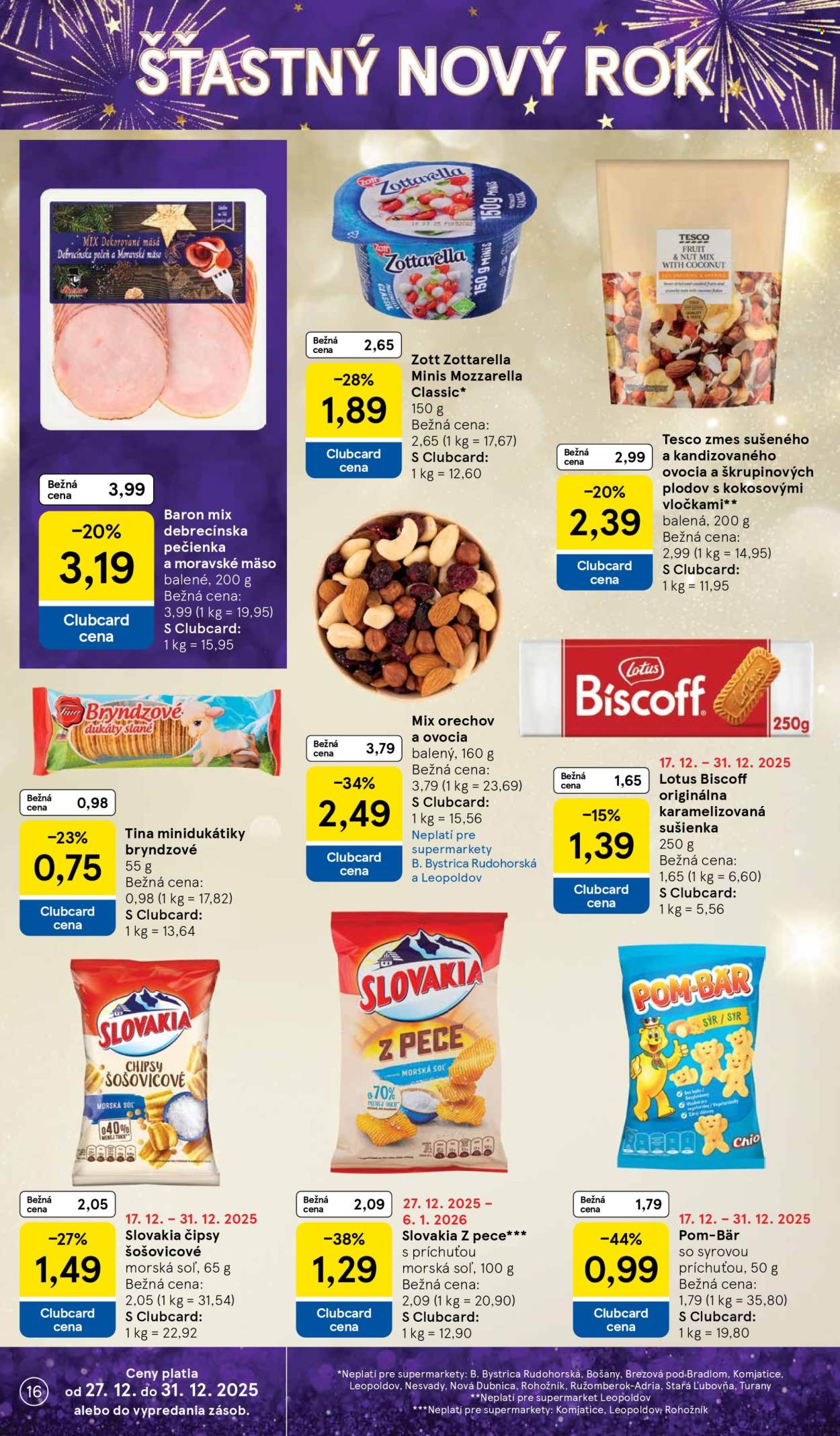 Leták TESCO supermarket - 27.12.2025 - 31.12.2025. Strana 16