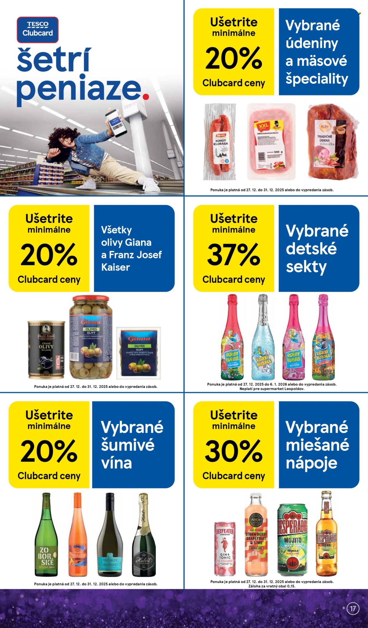 Leták TESCO supermarket - 27.12.2025 - 31.12.2025. Strana 17