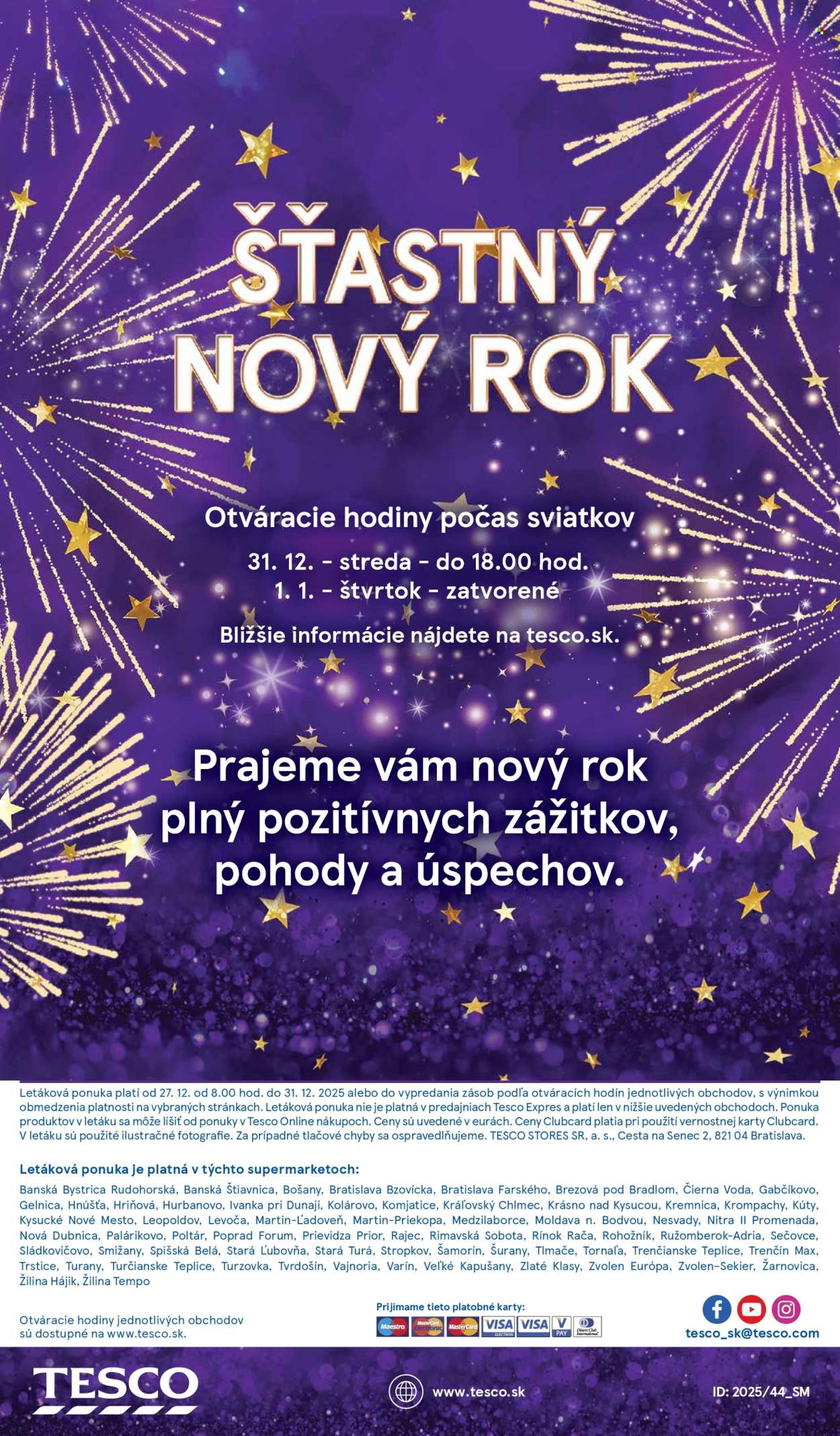 Leták TESCO supermarket - 27.12.2025 - 31.12.2025. Strana 24