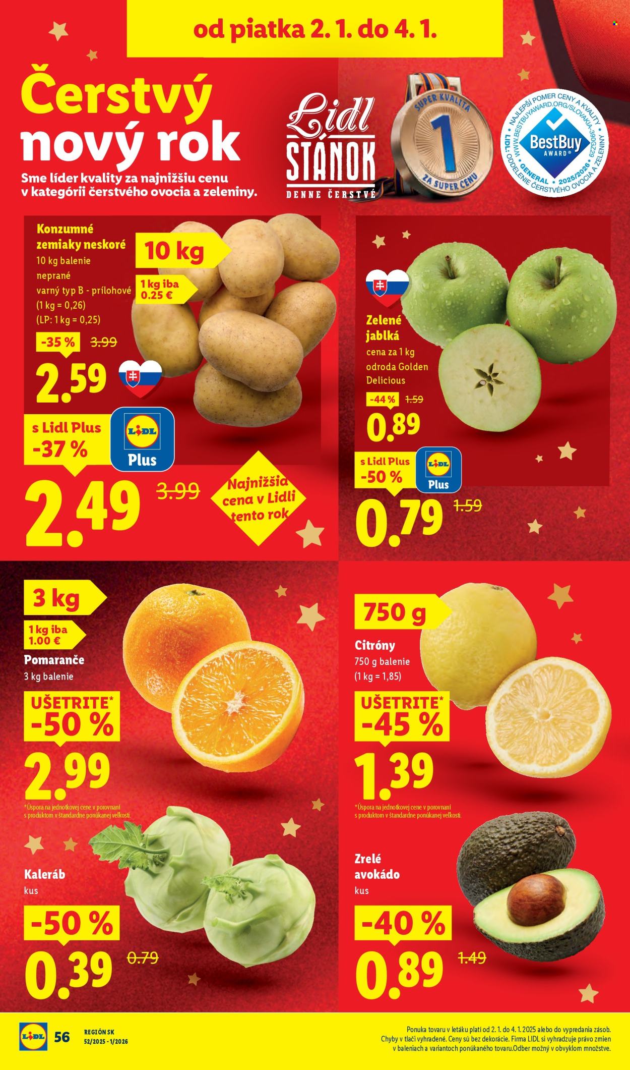 Leták Lidl - 2.1.2026 - 4.1.2026. Strana 4