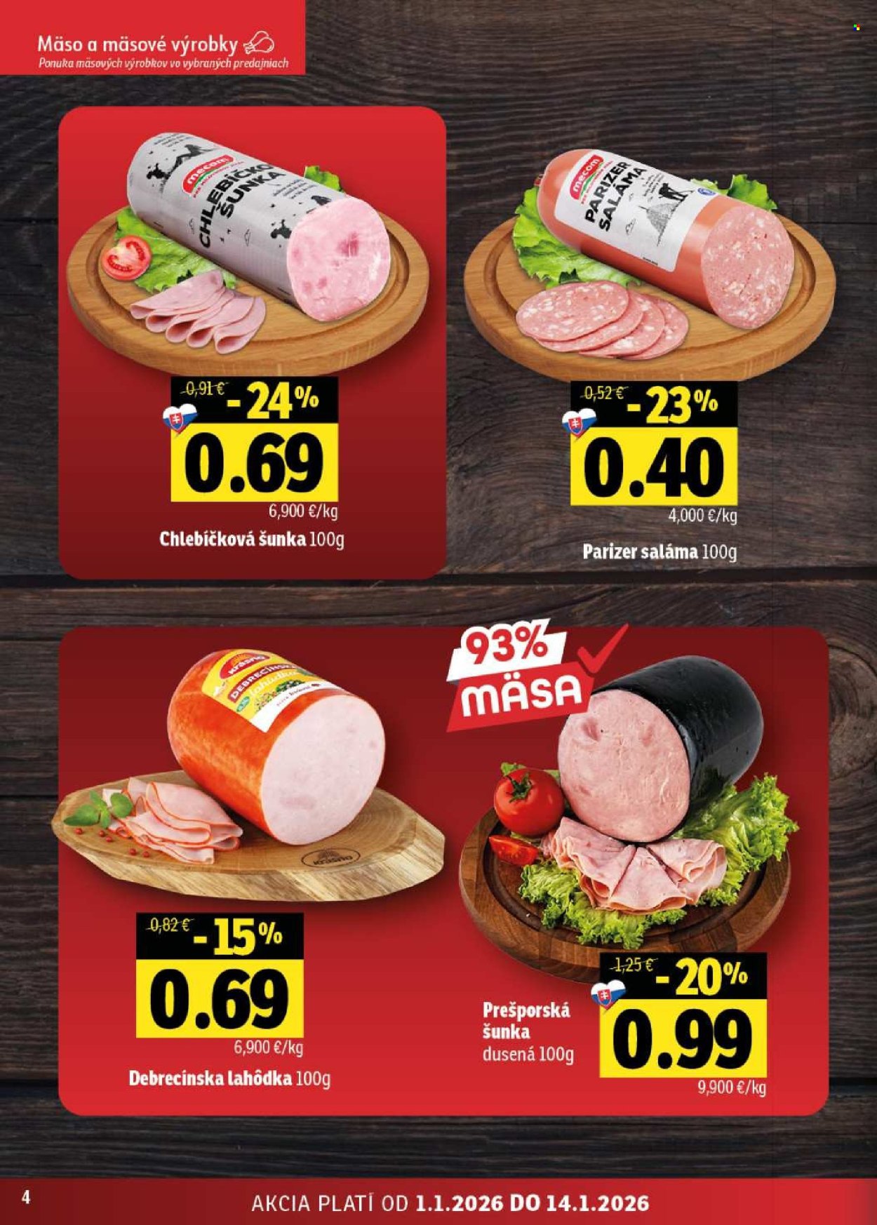 Leták FRESH - 1.1.2026 - 14.1.2026. Strana 4