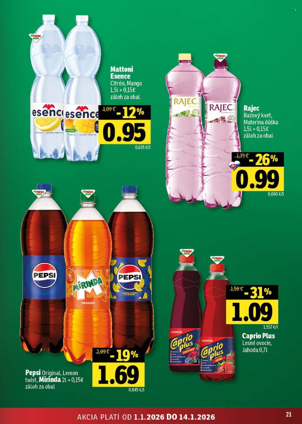 Leták FRESH - 1.1.2026 - 14.1.2026. Strana 21