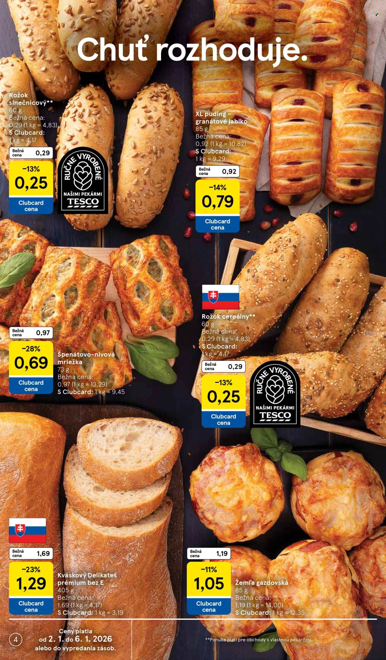 Leták TESCO - 2.1.2026 - 6.1.2026. Strana 4