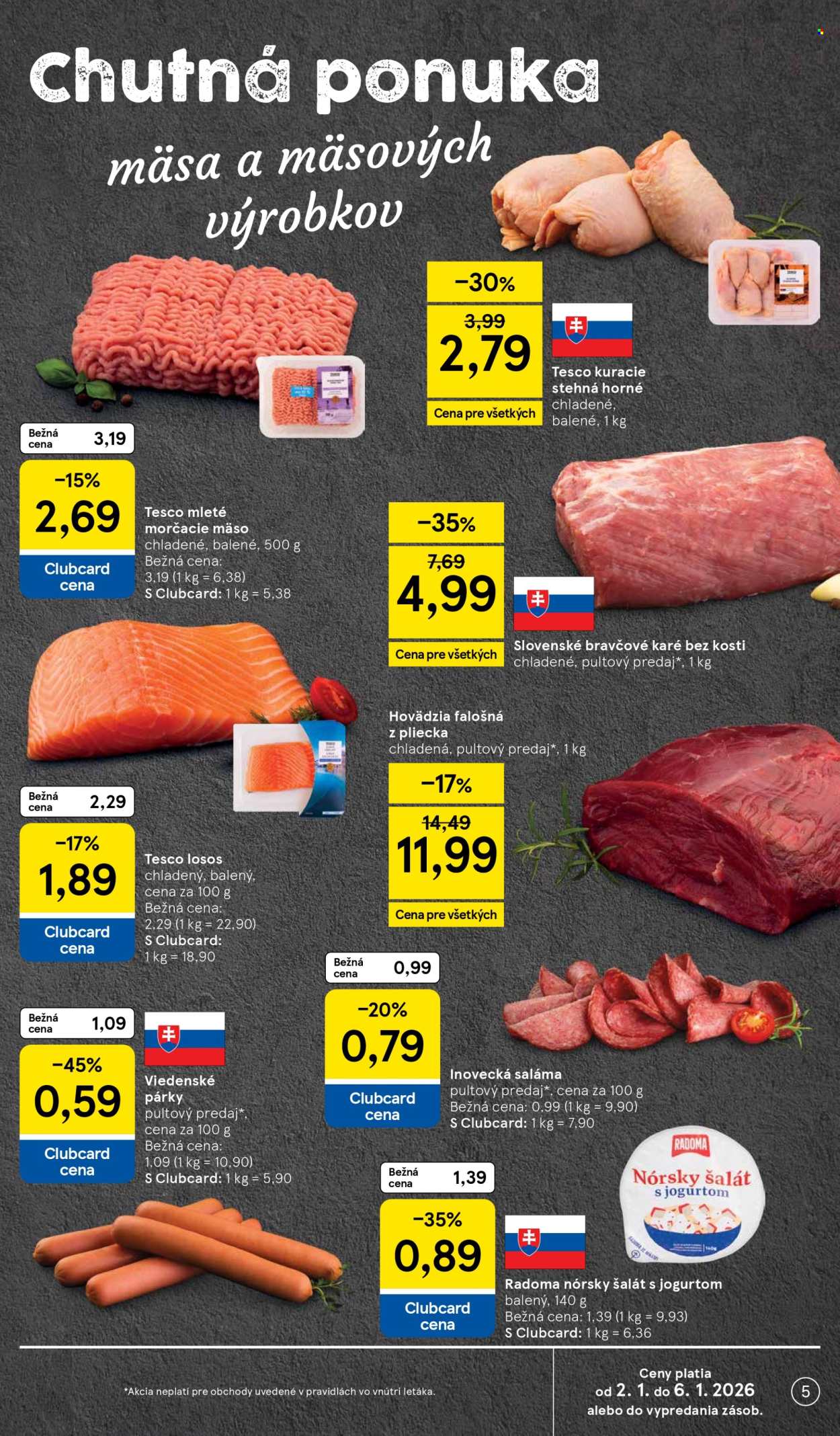 Leták TESCO - 2.1.2026 - 6.1.2026. Strana 5