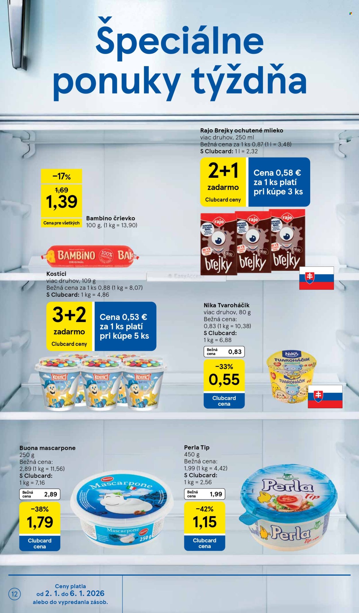 Leták TESCO - 2.1.2026 - 6.1.2026. Strana 12