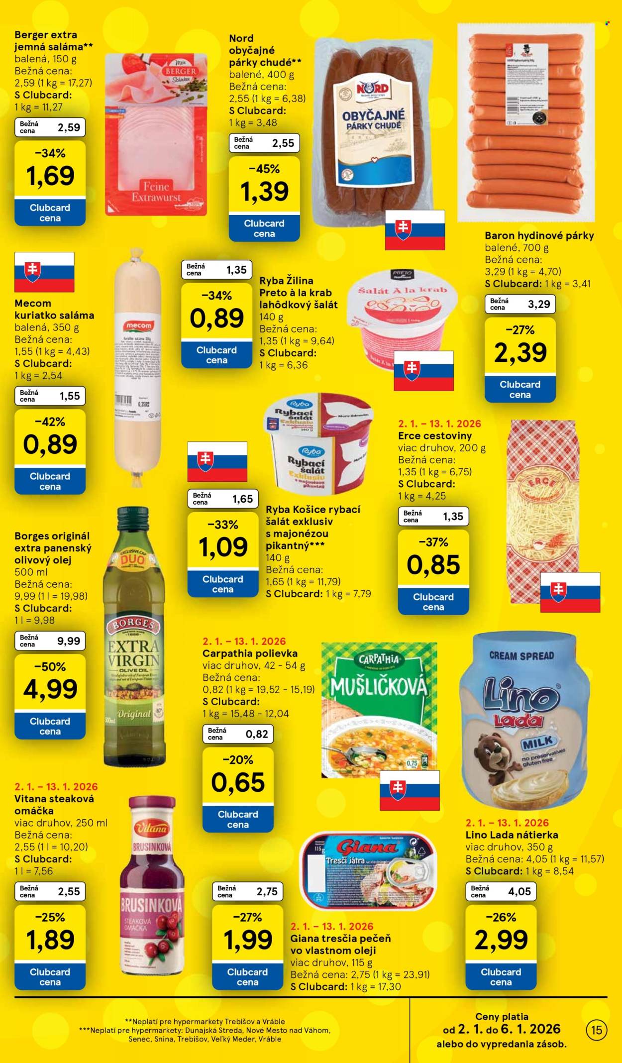 Leták TESCO - 2.1.2026 - 6.1.2026. Strana 15