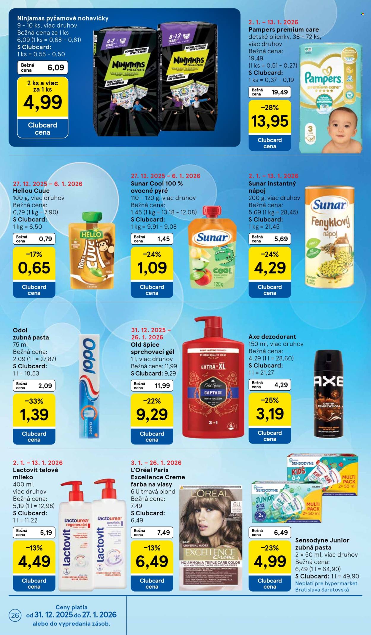 Leták TESCO - 2.1.2026 - 6.1.2026. Strana 26
