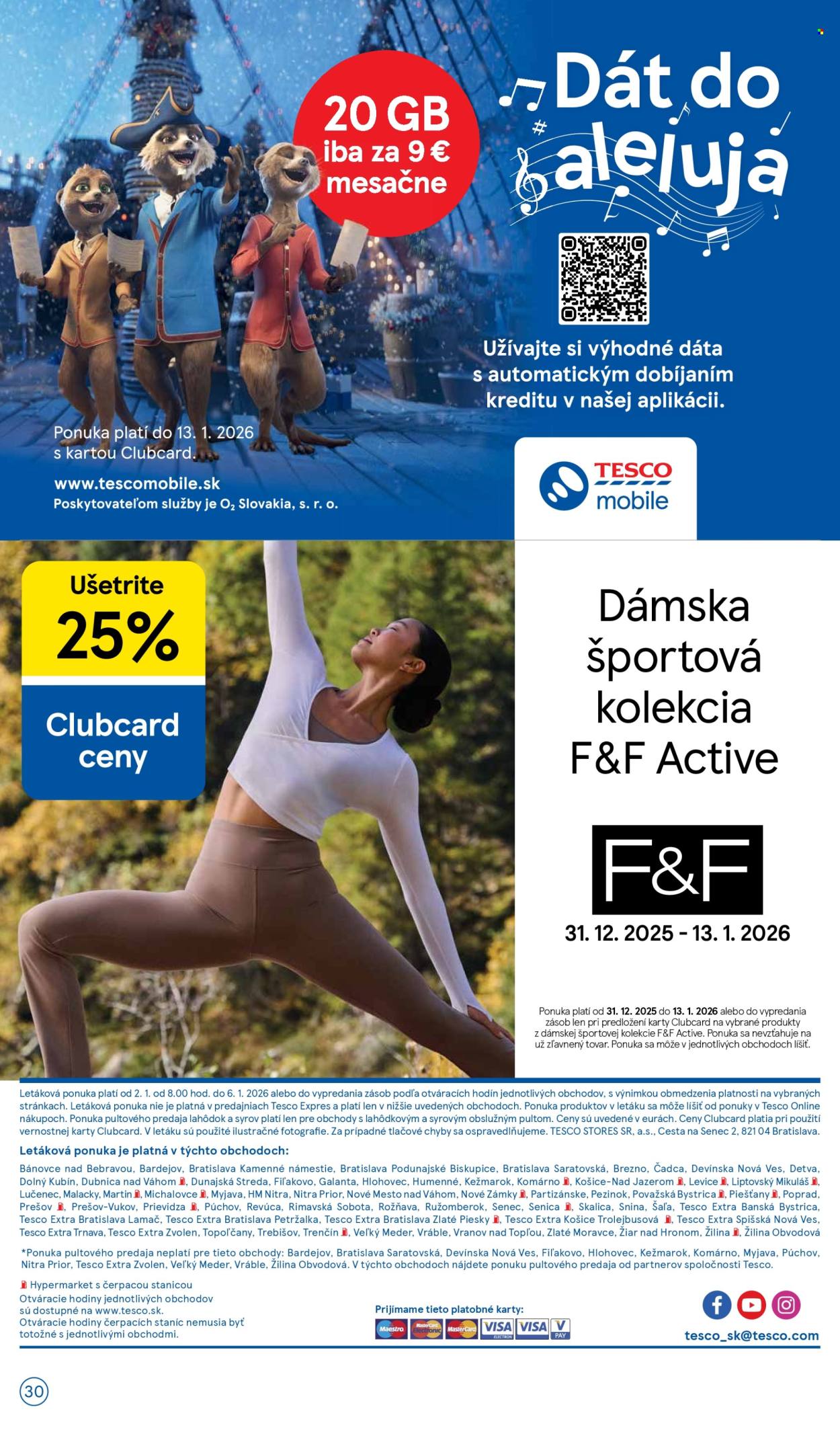 Leták TESCO - 2.1.2026 - 6.1.2026. Strana 30