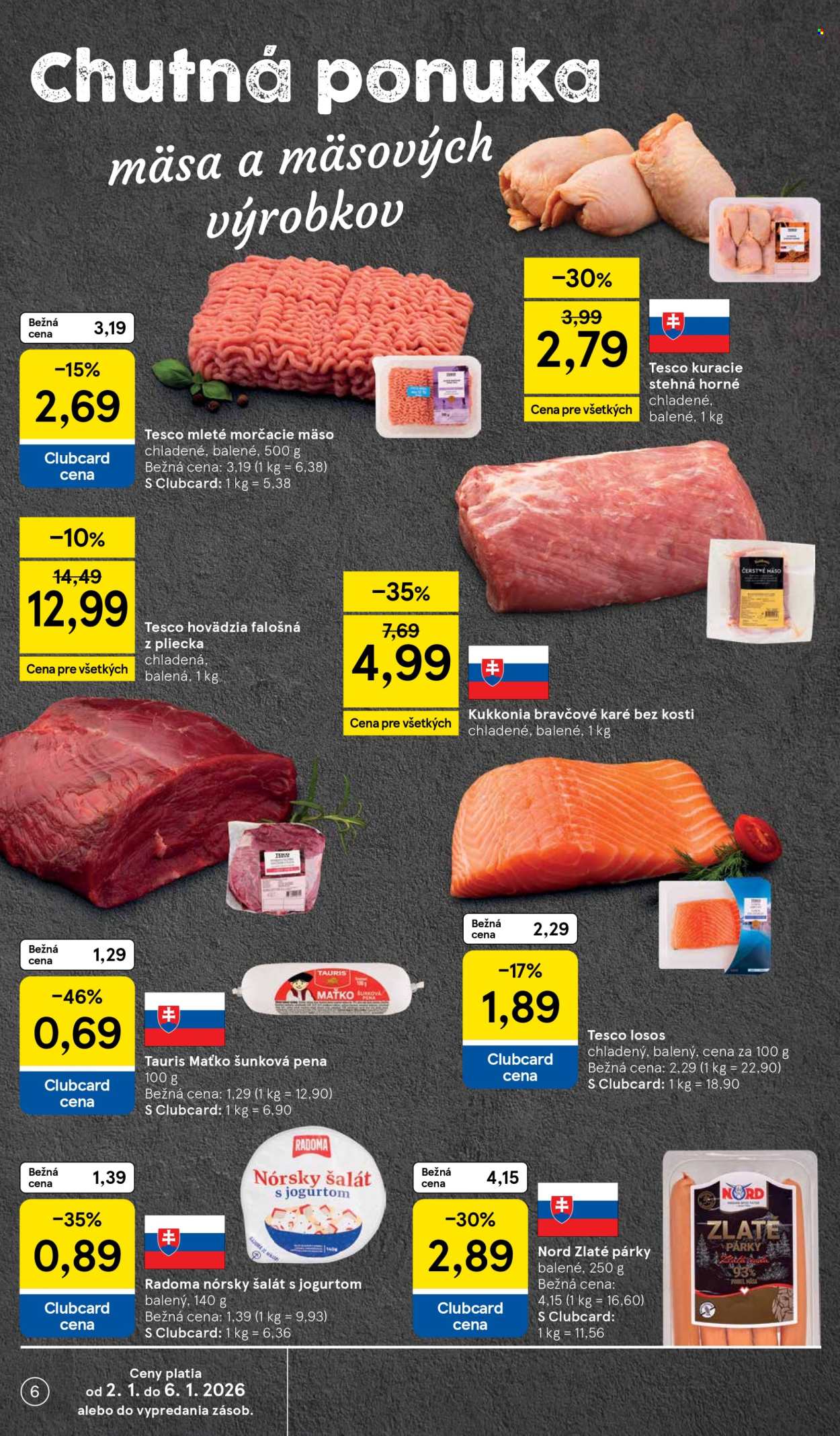 Leták TESCO supermarket - 2.1.2026 - 6.1.2026. Strana 6