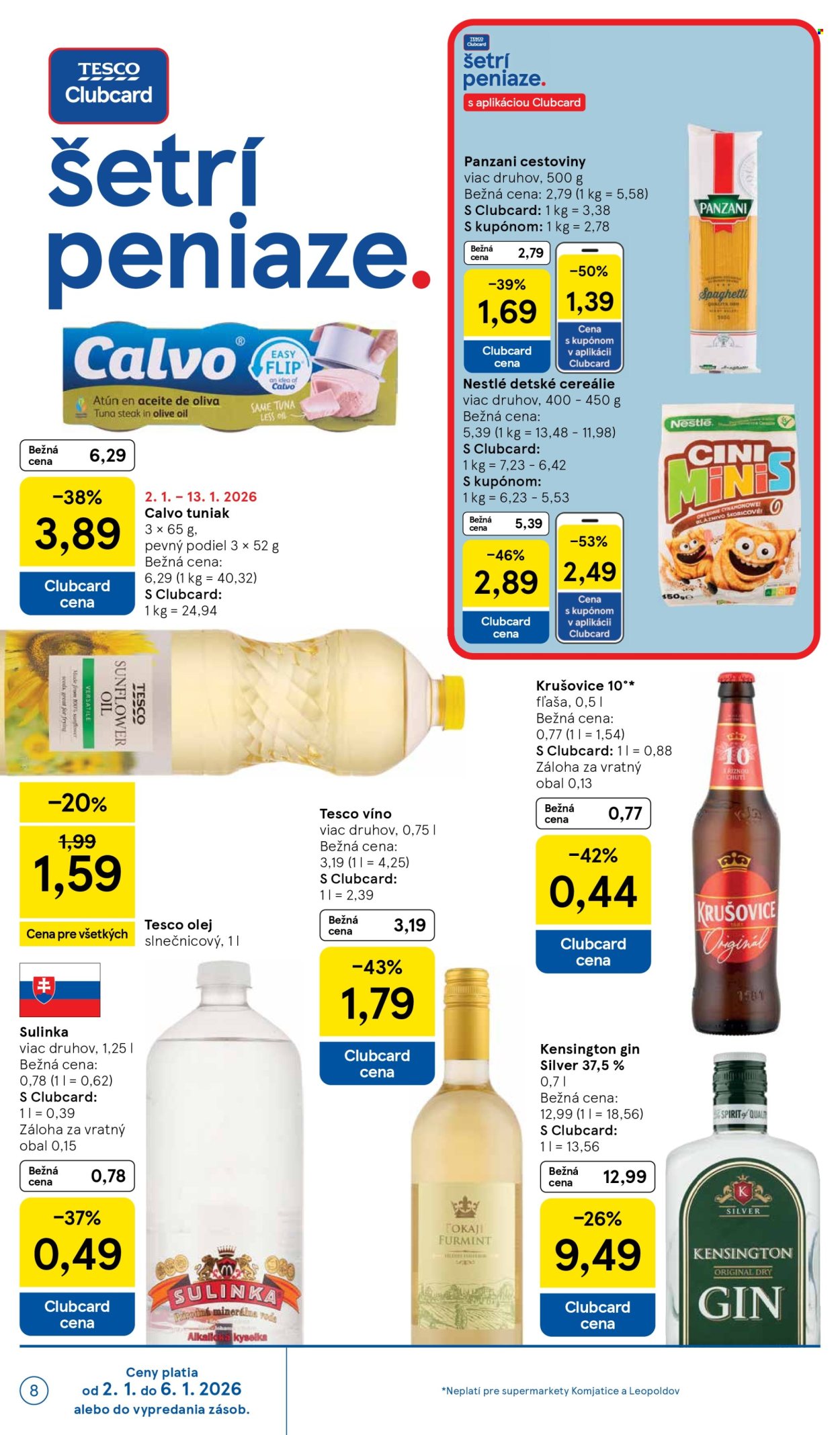 Leták TESCO supermarket - 2.1.2026 - 6.1.2026. Strana 8
