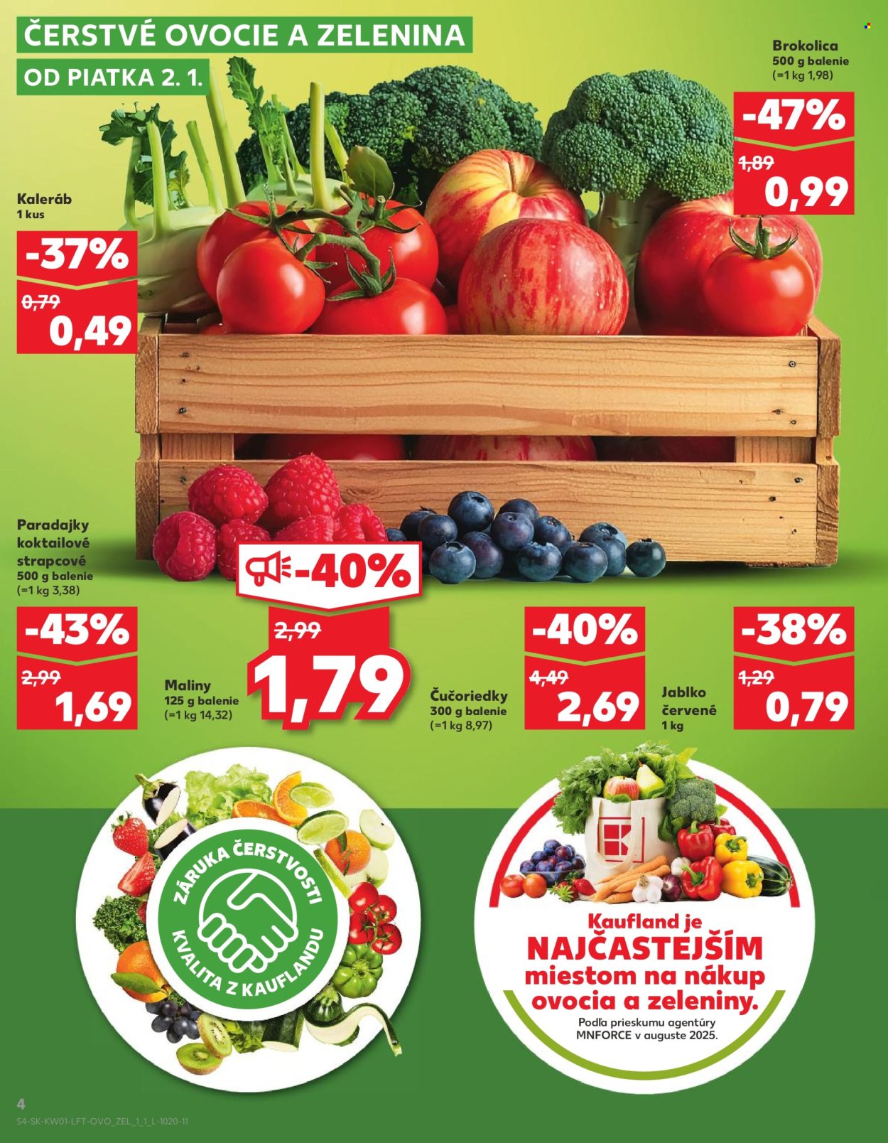 Leták Kaufland - 2.1.2026 - 7.1.2026. Strana 4