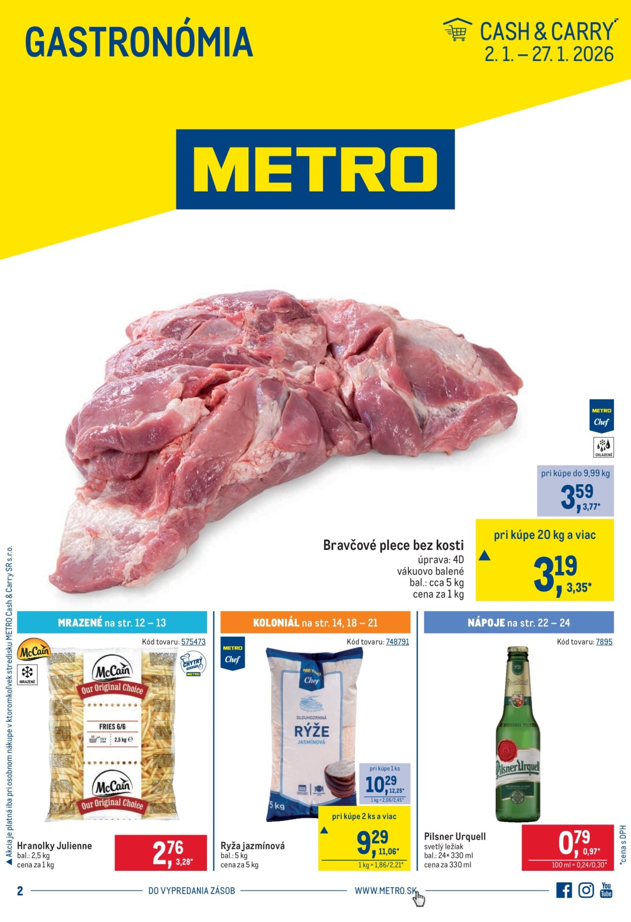 Leták Metro - 2.1.2026 - 27.1.2026. Strana 1