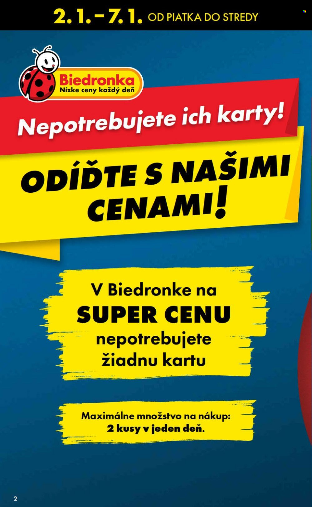 Leták Biedronka - 2.1.2026 - 7.1.2026. Strana 2