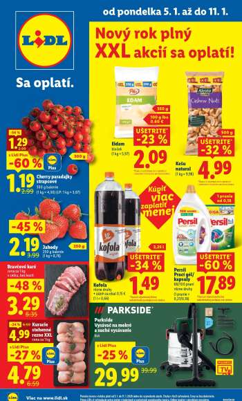 Leták Lidl - 5.1.2026 - 11.1.2026.