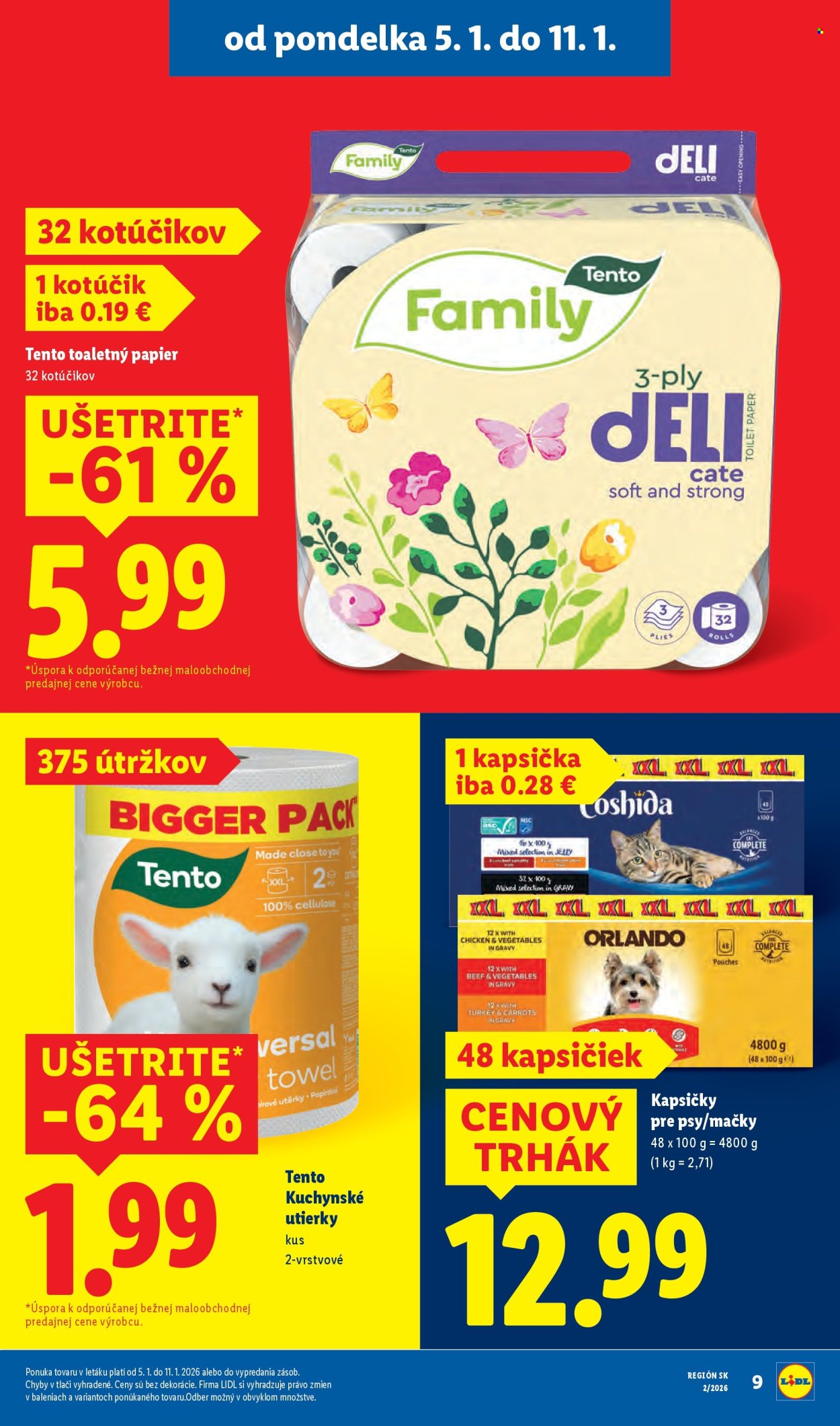 Leták Lidl - 5.1.2026 - 11.1.2026. Strana 9