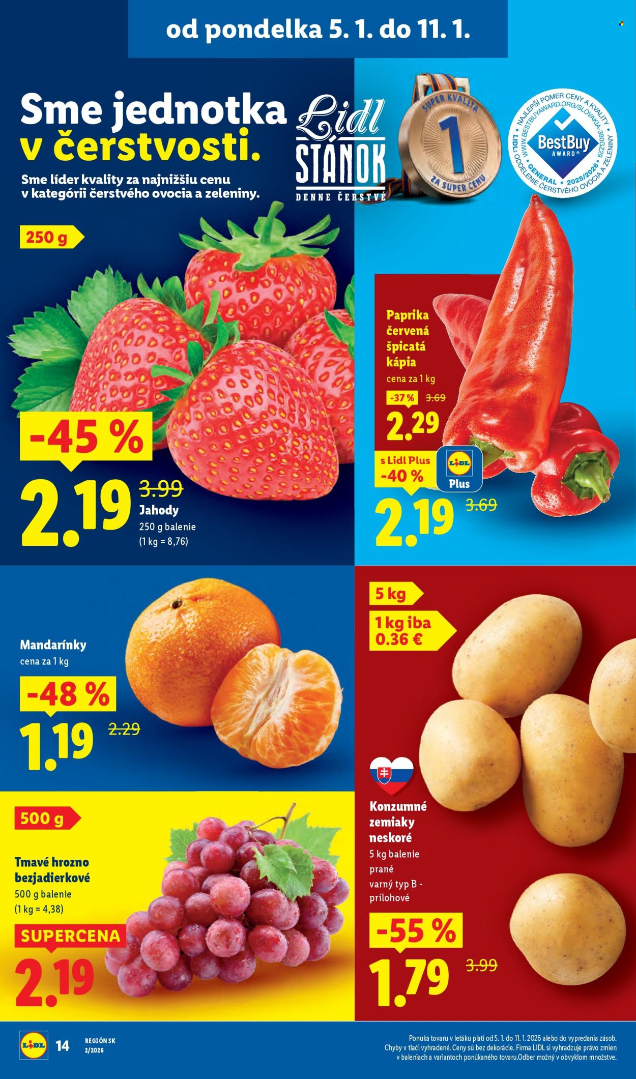 Leták Lidl - 5.1.2026 - 11.1.2026. Strana 14