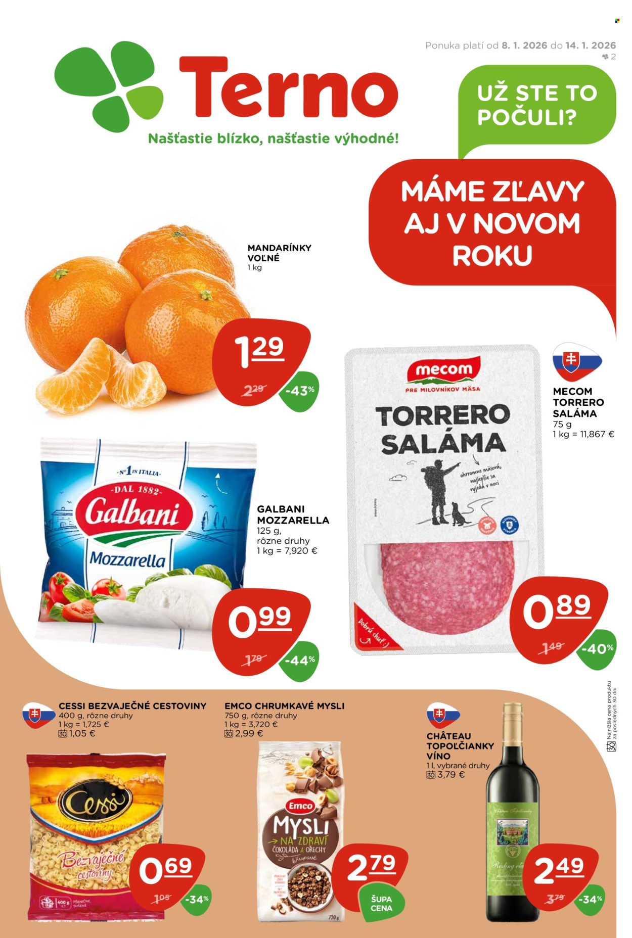 Leták Terno - 8.1.2026 - 14.1.2026. Strana 1