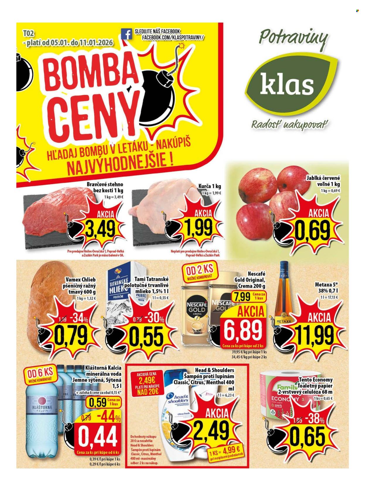 Leták Klas - 5.1.2026 - 11.1.2026. Strana 1