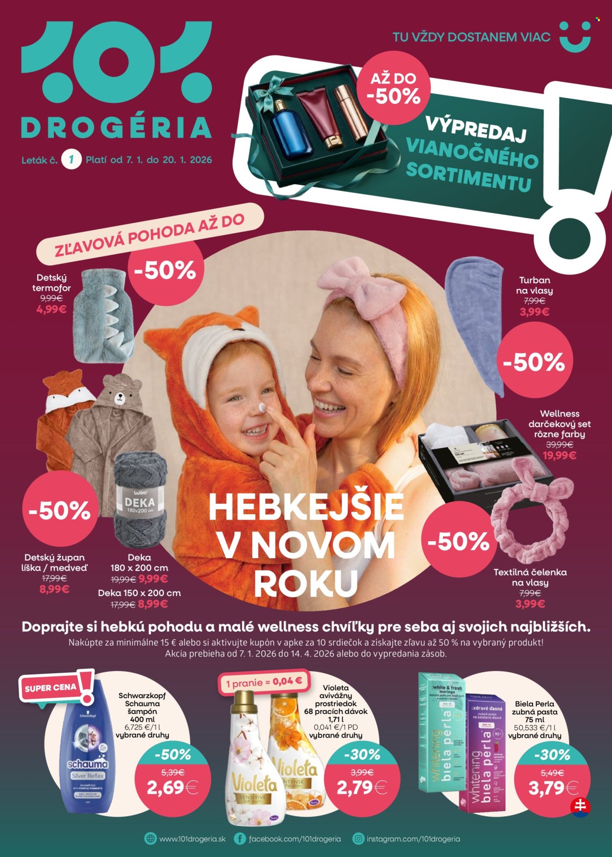 Leták 101 Drogerie - 7.1.2026 - 20.1.2026. Strana 1