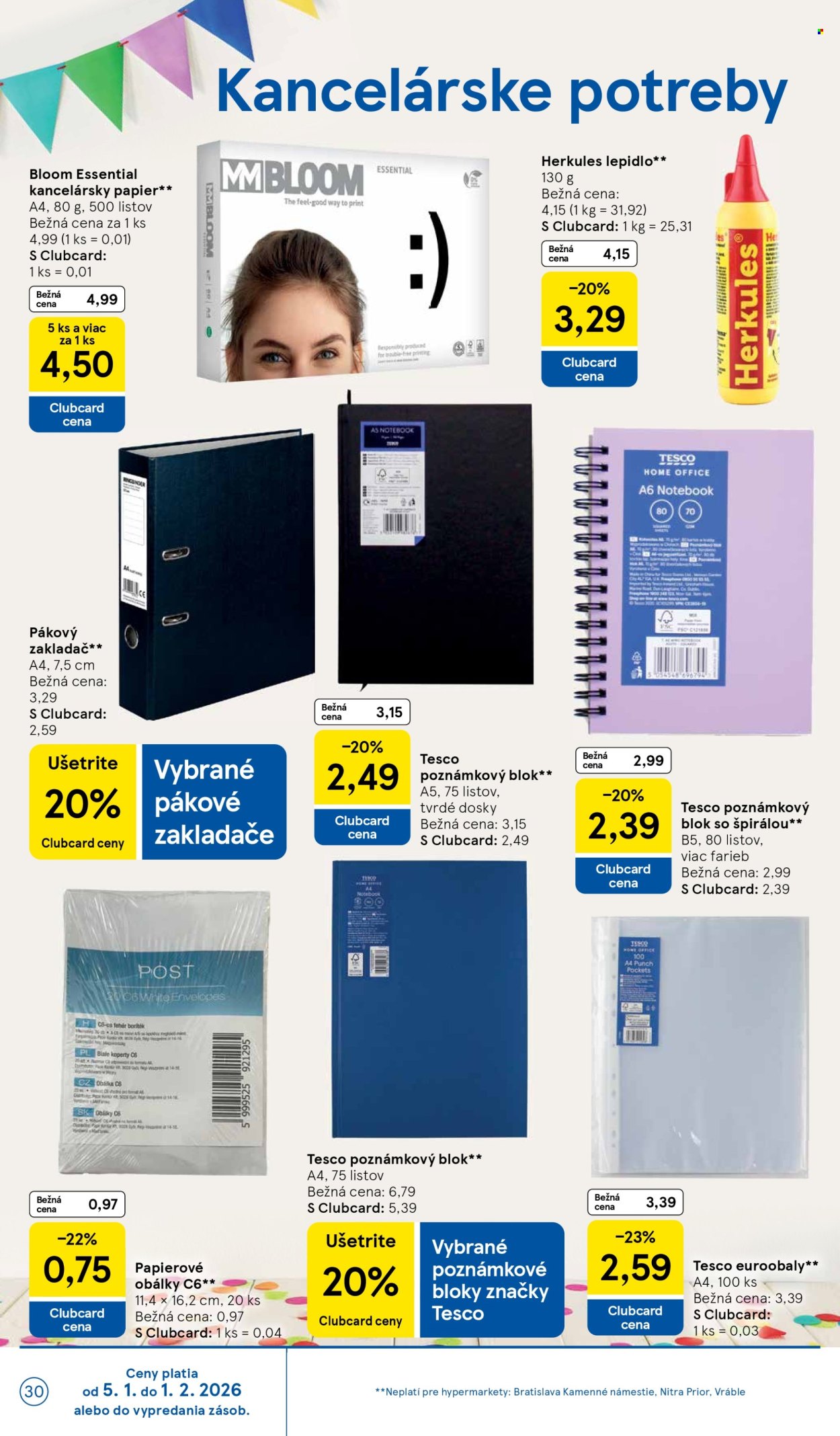 Leták TESCO - 7.1.2026 - 13.1.2026. Strana 30