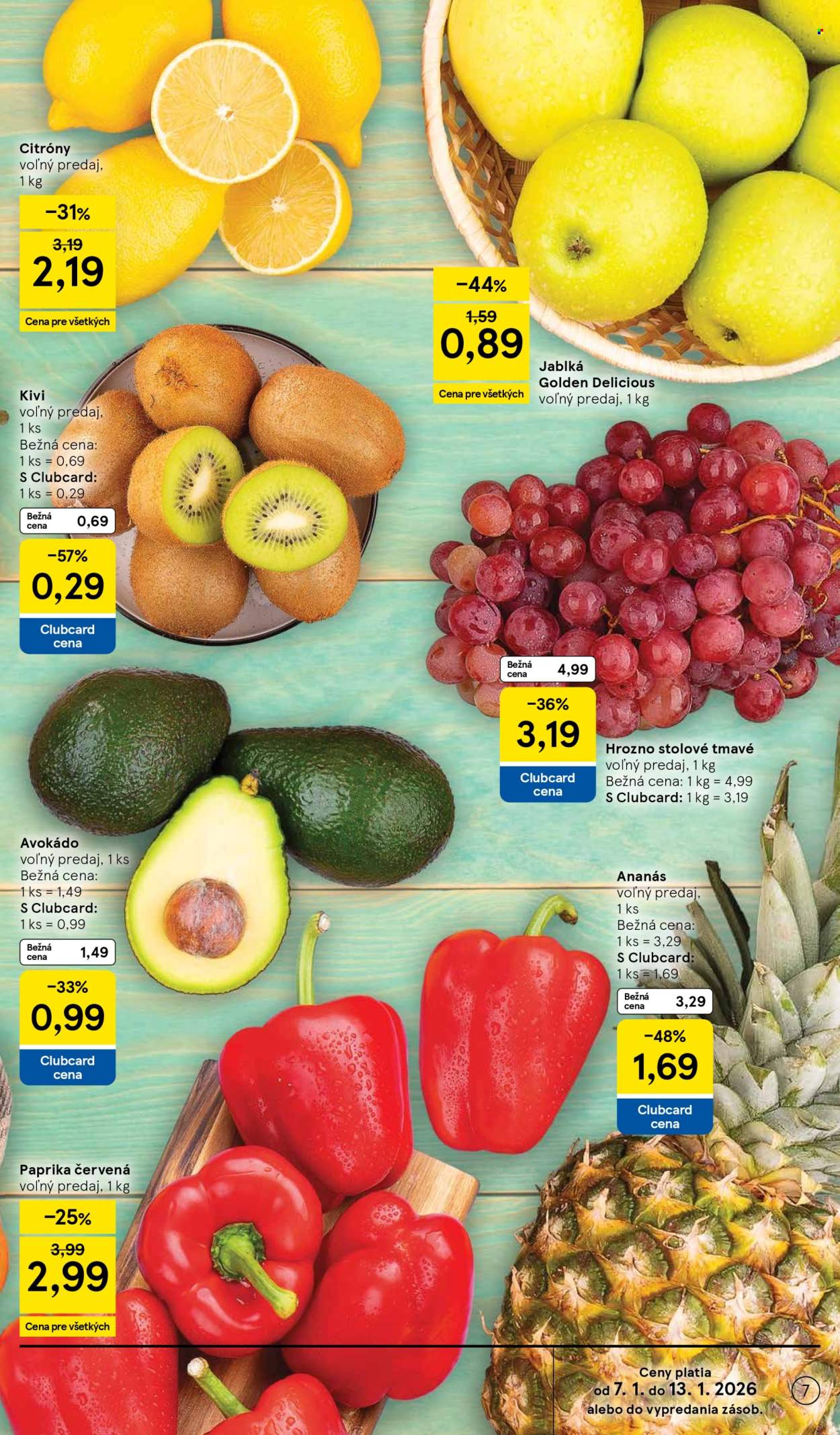 Leták TESCO supermarket - 7.1.2026 - 13.1.2026. Strana 7