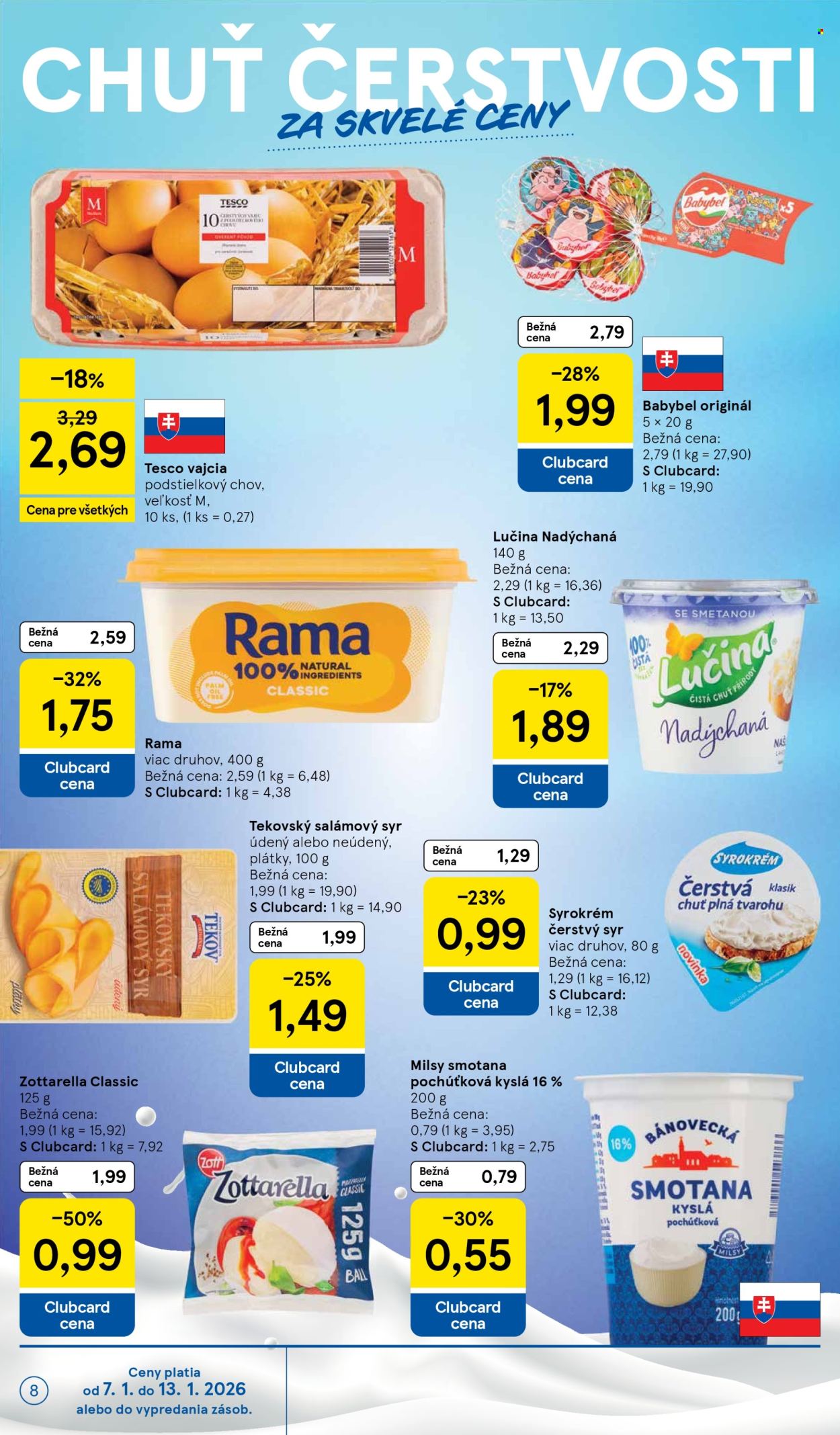 Leták TESCO supermarket - 7.1.2026 - 13.1.2026. Strana 8