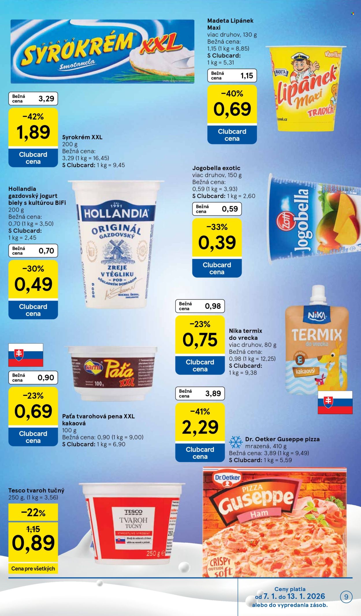 Leták TESCO supermarket - 7.1.2026 - 13.1.2026. Strana 9
