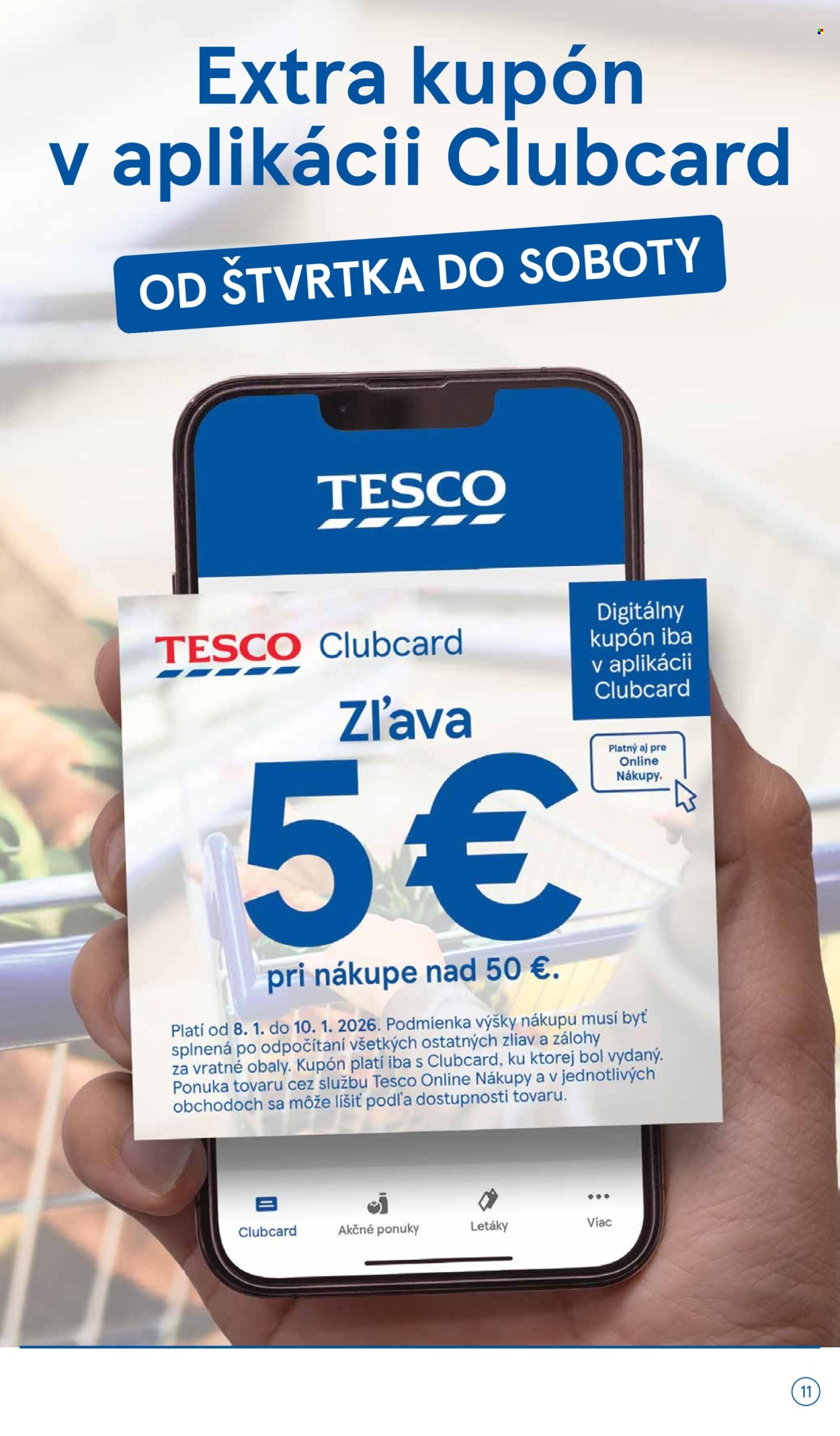 Leták TESCO supermarket - 7.1.2026 - 13.1.2026. Strana 11