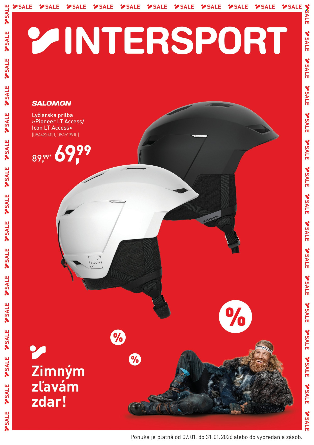 Leták Intersport - 7.1.2026 - 31.1.2026. Strana 1