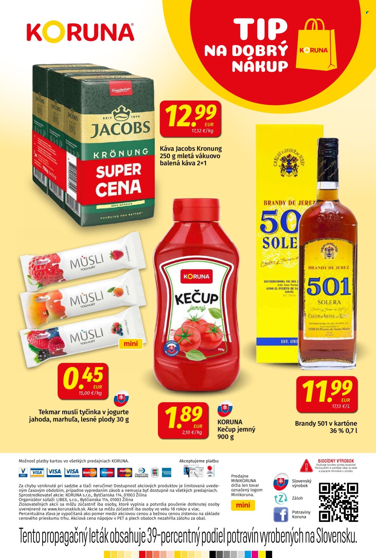 Leták Potraviny KORUNA - 9.1.2026 - 21.1.2026. Strana 20