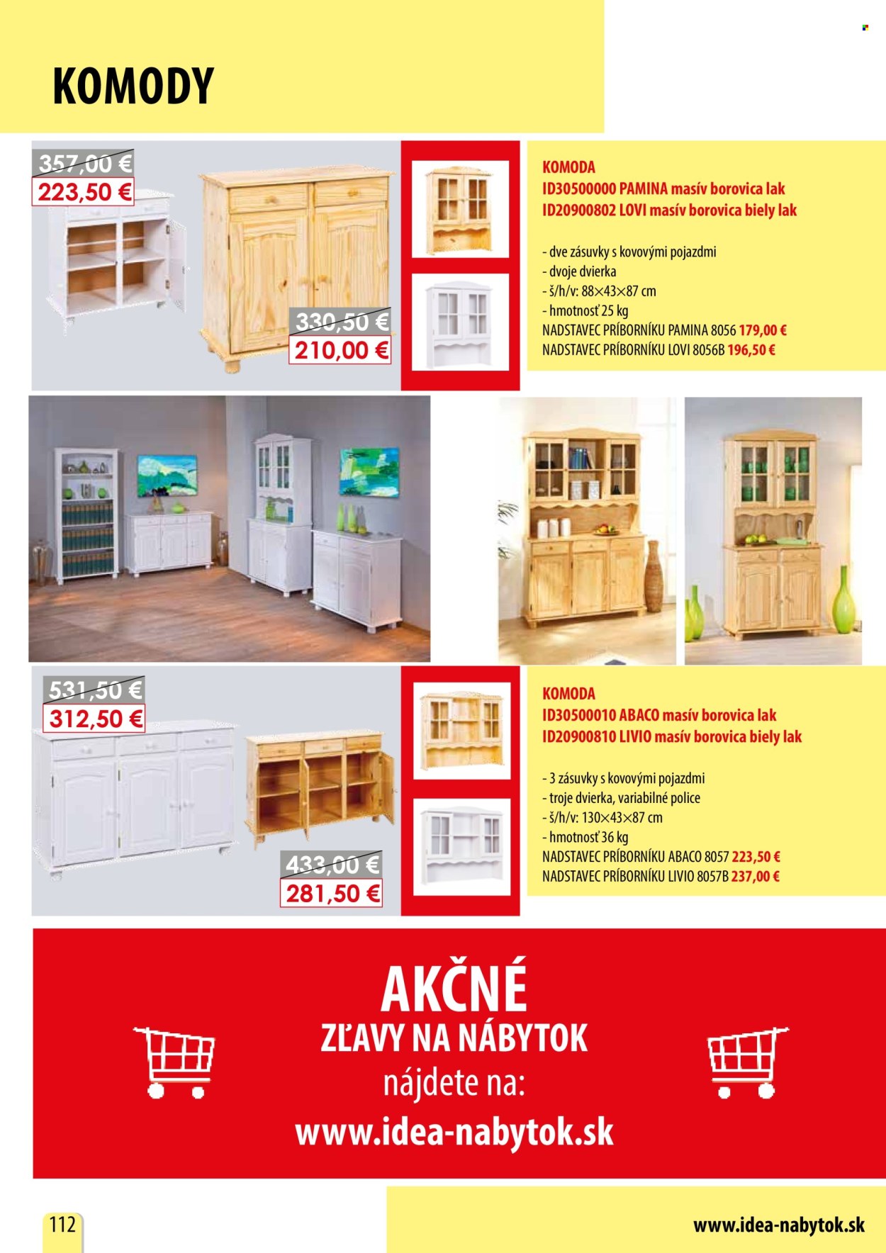 Leták IDEA nábytok. Strana 112