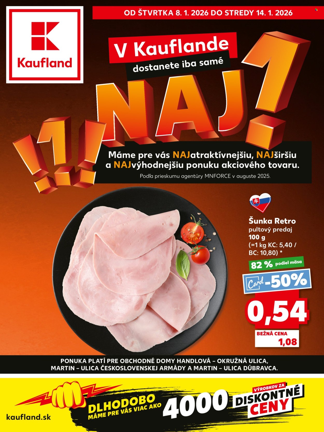 Leták Kaufland - 8.1.2026 - 14.1.2026. Strana 1
