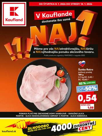Leták Kaufland - 8.1.2026 - 14.1.2026.
