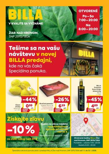 Leták Billa - 7.1.2026 - 13.1.2026.