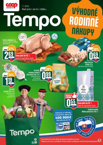 Leták COOP Jednota - 8.1.2026 - 14.1.2026.